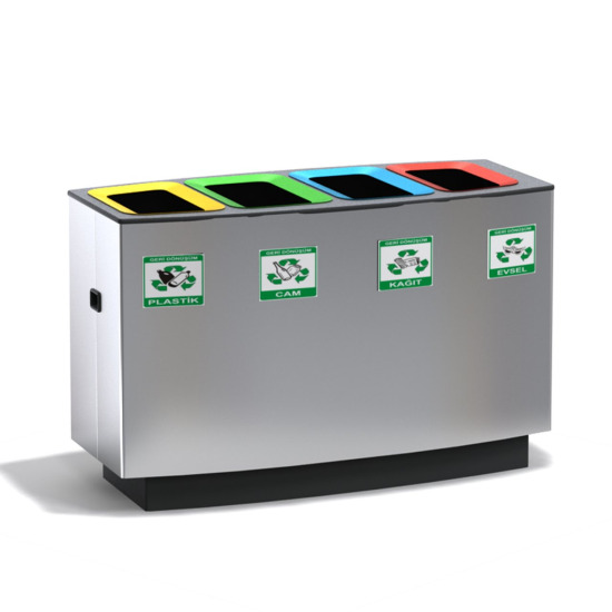 Dörtlü Geri Dönüşüm Atık Ünitesi CK 72