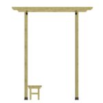 Ahşap Düz Oturmalı Pergole - Görsel 3