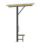 Ahşap Banklı Pergole - Görsel 2