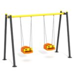 Klasik Metal İkili Salıncak - Görsel 2