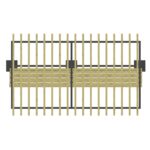 Ahşap Banklı Pergole - Görsel 3