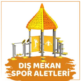 Çocuk parkı alanları için dış mekan spor aletleri