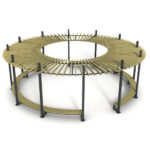 Dairesel Büyük Ahşap Pergole