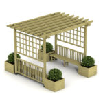 Saksılı Ahşap Pergole