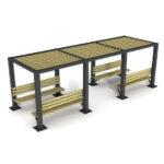 Banklı Pergole 4'lü