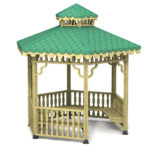 Ahşap 3 x 3 Altıgen Kamelya