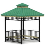 Ahşap Çatılı 3x3 Metal Kamelya