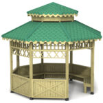 Ahşap Sekizgen Kapalı Kamelya