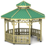 Ahşap Sekizgen Dekoratif Kamelya