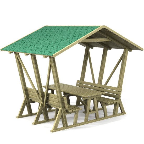 Çatılı Piknik Masası 9 Çatılı Piknik Masası 9 - Görsel 1