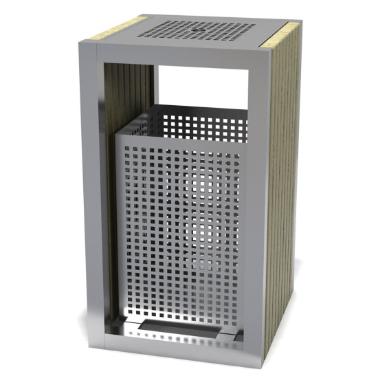 Dış Mekan Küllüklü Paslanmaz Çöp Kutusu CK 11 Dış Mekan Küllüklü Paslanmaz Çöp Kutusu CK 11 - Görsel 1