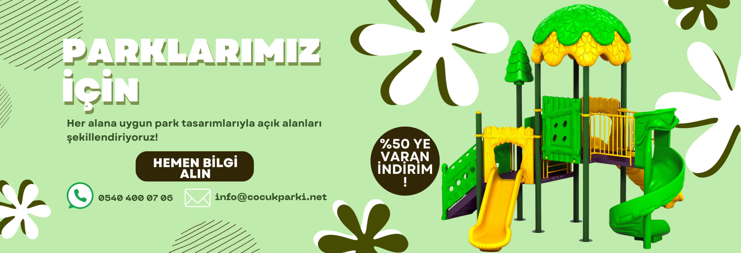 Çocuk Parkı Slider Görseli 4. cocukparki.net tarafından hazırlanan bu slider görseli; çocuk parkı, oyun grubu, kaydıraklı oyun alanı ve dış mekana uygun dayanıklı park ekipmanları çözümlerini tanıtır. Site, okul, belediye ve toplu yaşam alanları için güvenli ve anahtar teslim çocuk parkı uygulamalarını öne çıkarır.